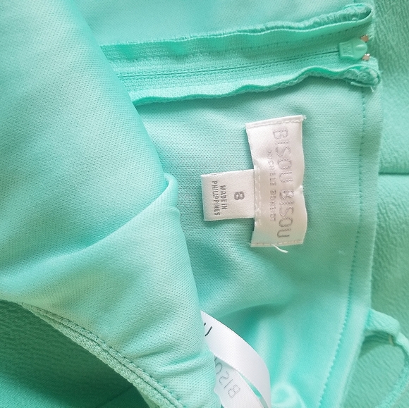 Bisou Bisou Green Spaghetti Strap Pencil Dress - Picture 6 of 7